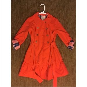 Tulle Orange Ruffled Blazer